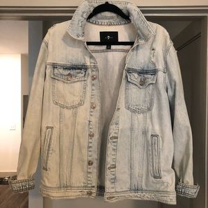 7 FOR ALL MANKIND denim boyfriend jacket